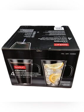 Bodum Canteen Double Wall Thermo Glasses/Mugs 399 mL (13.5 oz ) Mug Pack of 4